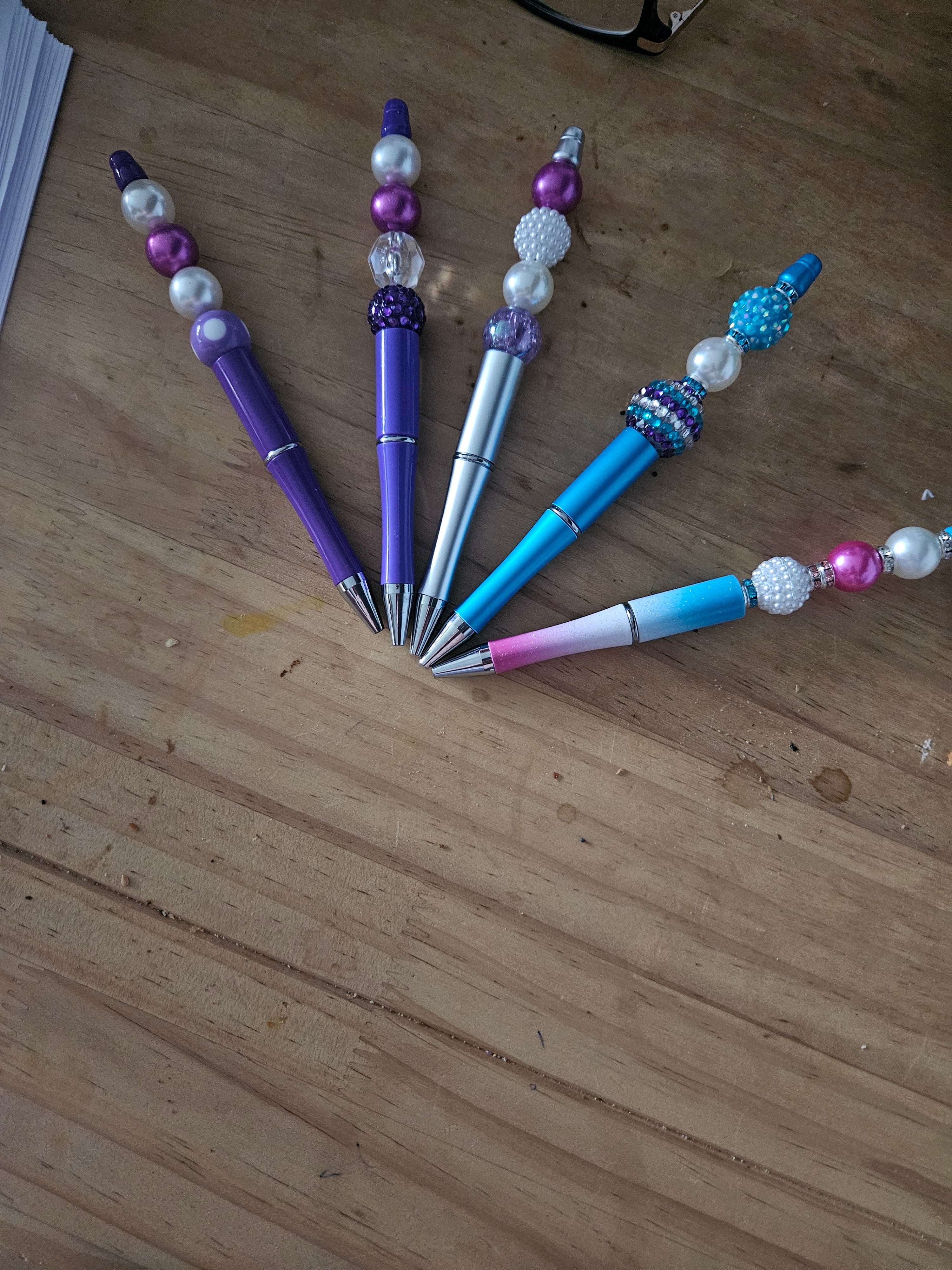 Beaded pens