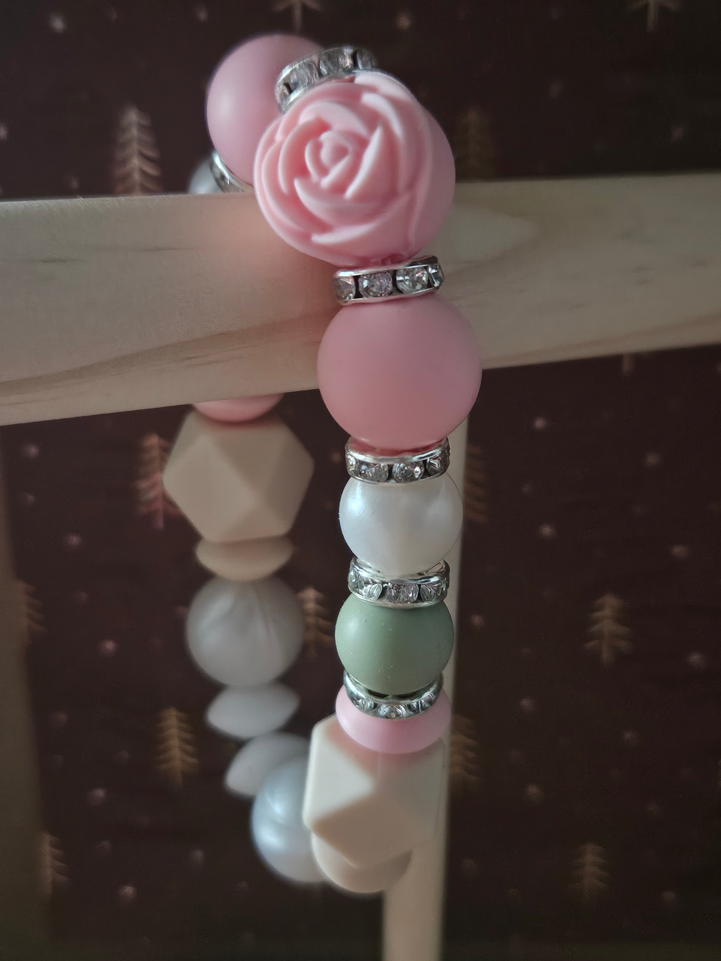 16cm Autumnal Pastel Beaded Bracelet