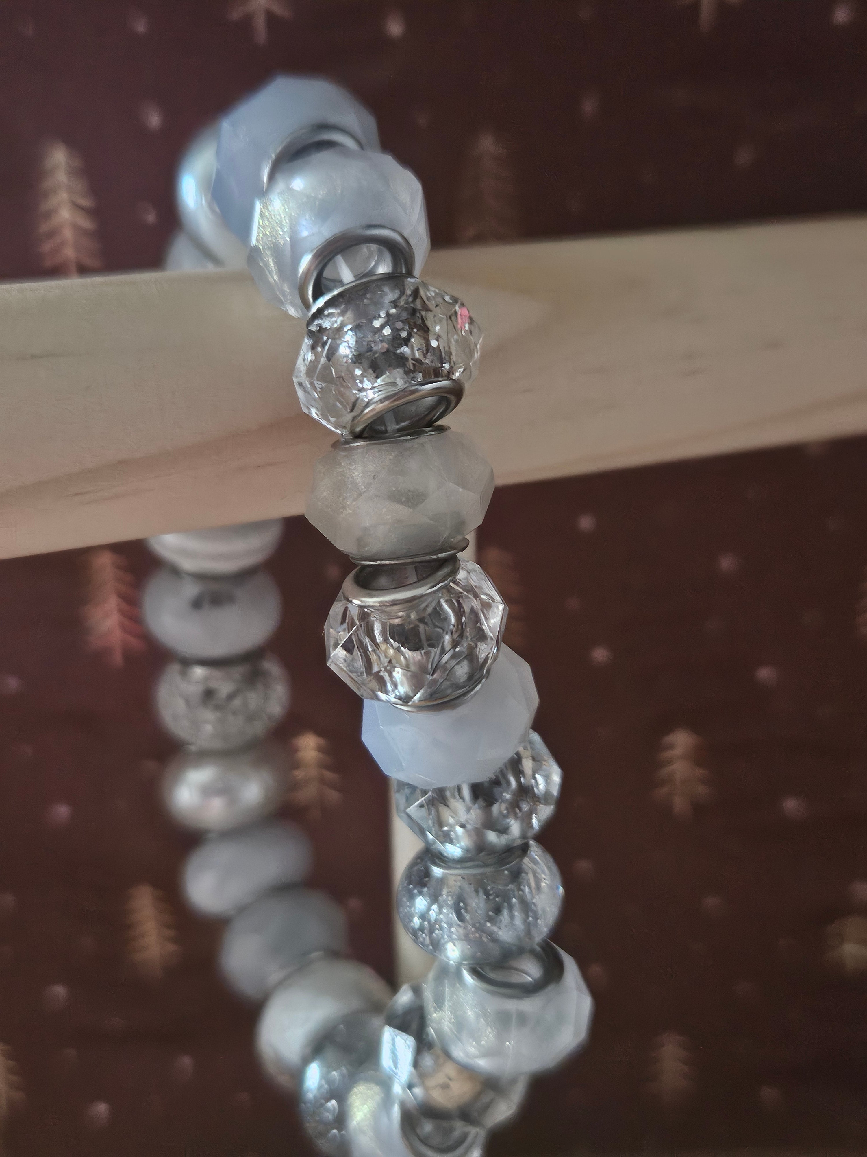 18cm Silver Beaded Bracelet